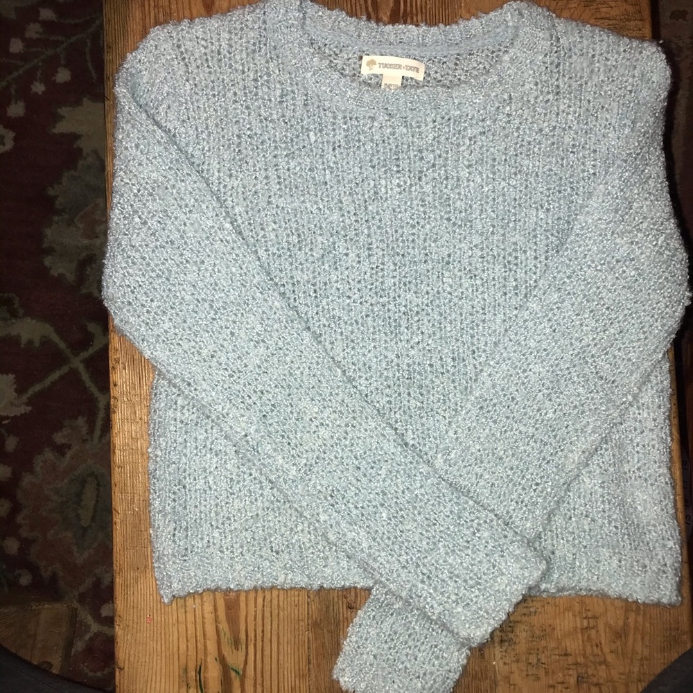 Tucker Tate Pale Blue Knit Sweater 8/10